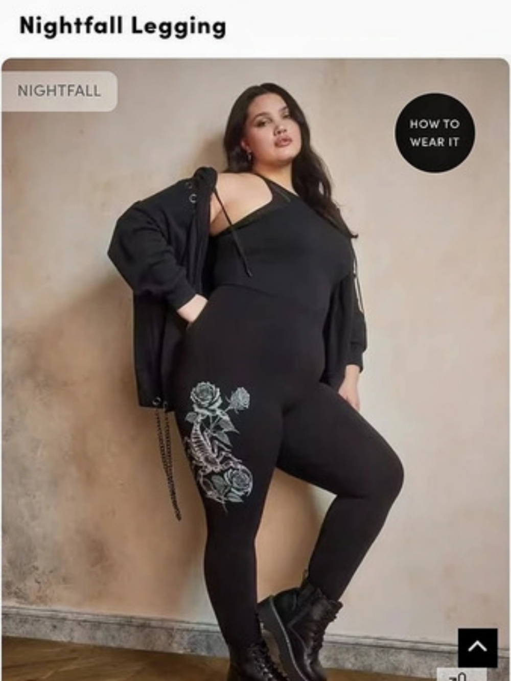 Torrid Nightfall Legging - Scorpion Roses Floral Size 1